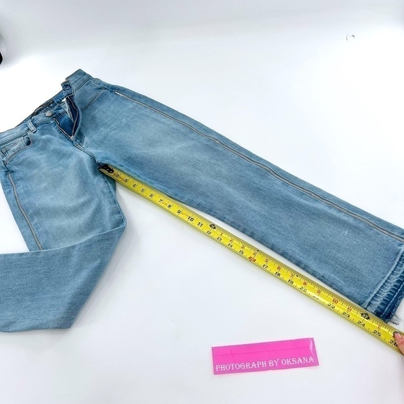 Hudson Holly High Waist Side Zipper Straight Leg Jeans size 25 - Picture 11 of 17